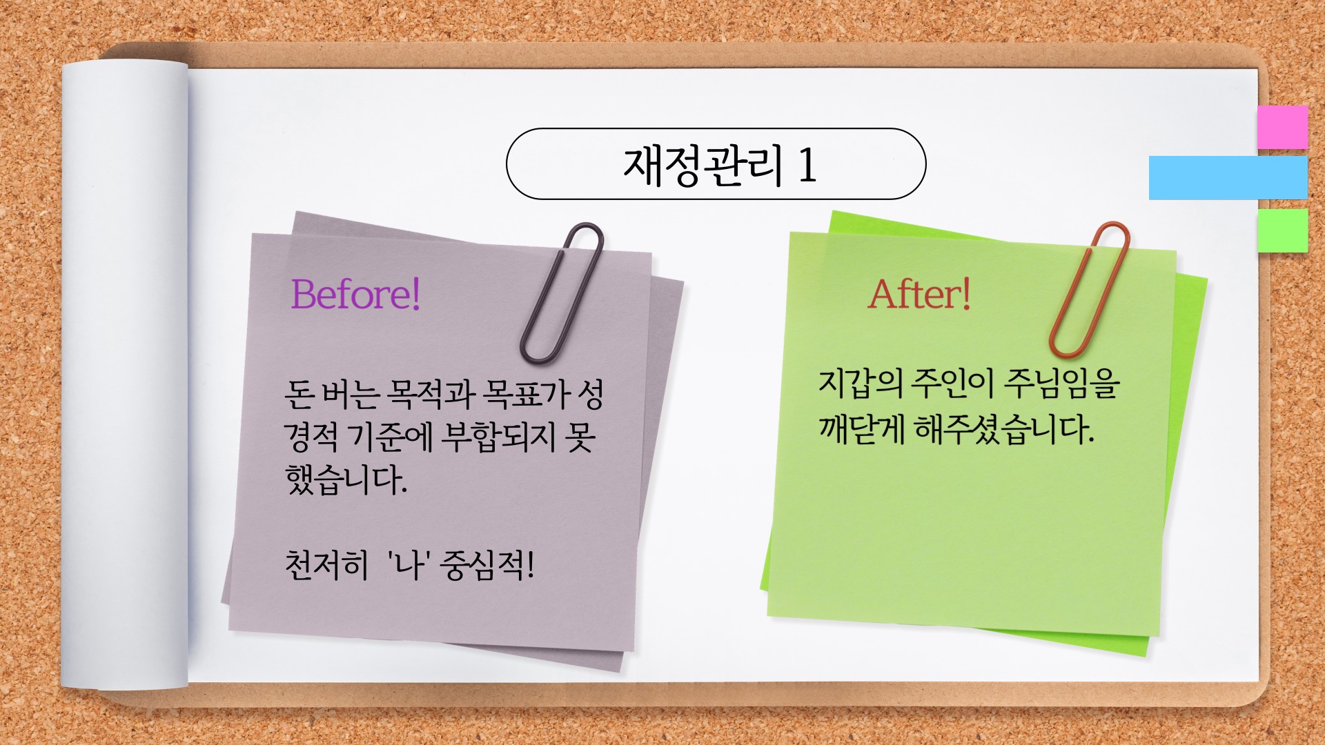 재정 관리 적용 사례 1